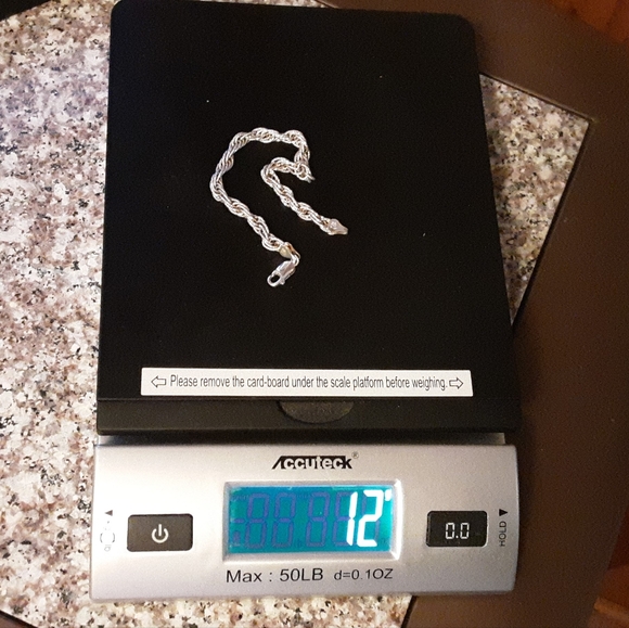 VTG. 1980'S ITALIAN SOLID 925 STERLING DIAMOND CUT ROPE BRACELET 7.5" 12 GRAMS - Picture 8 of 16